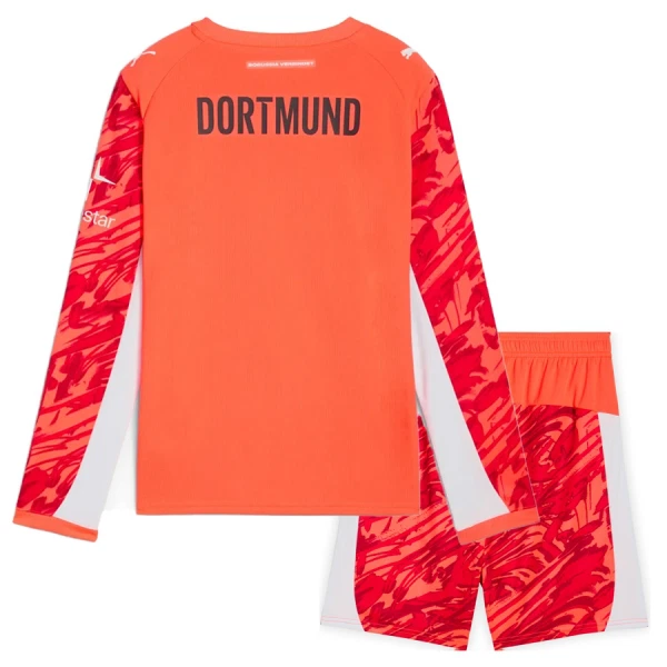 Maillot Gardien Borussia Dortmund Enfant 2025-26 Rouge Manches Longues