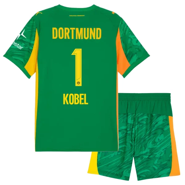Maillot Gardien Borussia Dortmund Kobel 1 Enfant 2025-26 Verte Maillot Gardien Borussia Dortmund Kobel 1 Enfant 2025-26 Verte