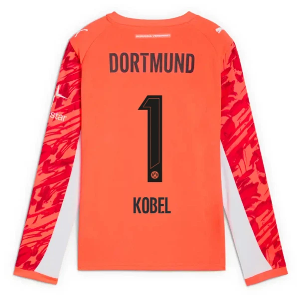 Maillot Gardien Borussia Dortmund Kobel 1 Homme 2025-26 Rouge Manches Longues Maillot Gardien Borussia Dortmund Kobel 1 Homme 2025-26 Rouge Manches Longues