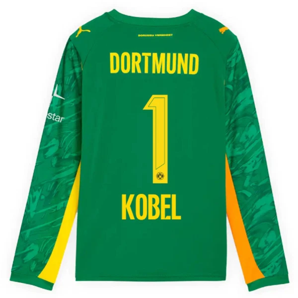 Maillot Gardien Borussia Dortmund Kobel 1 Homme 2025-26 Verte Manches Longues Maillot Gardien Borussia Dortmund Kobel 1 Homme 2025-26 Verte Manches Longues