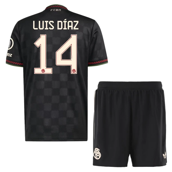 Maillot FC Bayern Munich Luis Diaz 14 Enfant Third 2025-26 Maillot FC Bayern Munich Luis Diaz 14 Enfant Third 2025-26