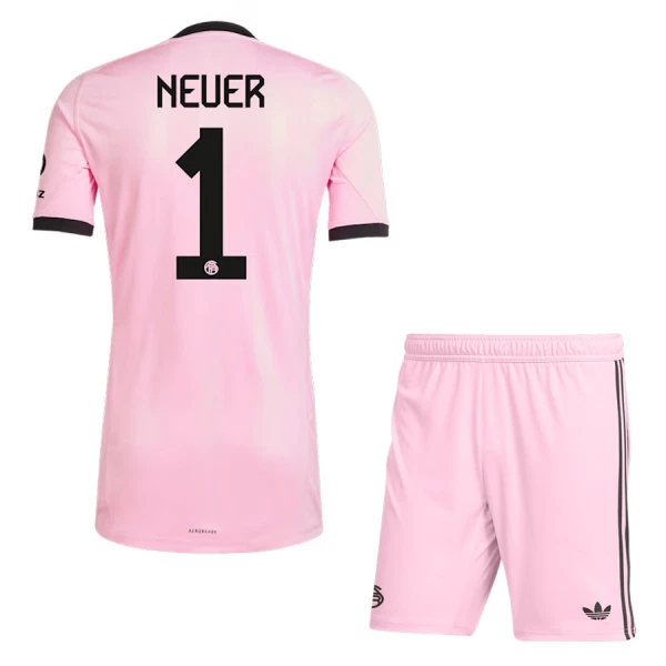 Maillot Gardien FC Bayern Munich Neuer 1 Enfant 2025-26 Rose Maillot Gardien FC Bayern Munich Neuer 1 Enfant 2025-26 Rose