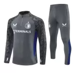 Feyenoord Sweat d'Entraînement Homme 2025-26 Quart-Zip Gris