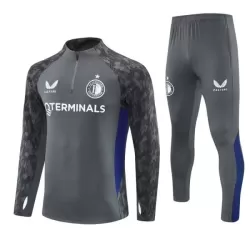 Feyenoord Sweat d'Entraînement Homme 2025-26 Quart-Zip Gris Feyenoord Sweat d'Entraînement Homme 2025-26 Quart-Zip Gris