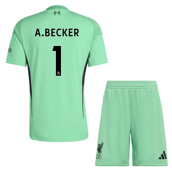 Maillot Gardien Liverpool A. Becker 1 Enfant 2025-26 Verte Maillot Gardien Liverpool A. Becker 1 Enfant 2025-26 Verte