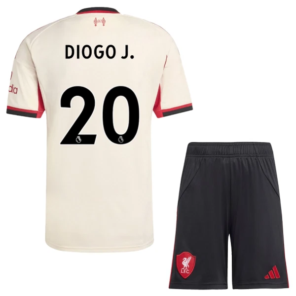 Maillot Liverpool Diogo J 20 Enfant Extérieur 2025-26 Maillot Liverpool Diogo J 20 Enfant Extérieur 2025-26