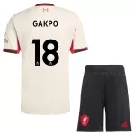 Maillot Liverpool Gakpo 18 Enfant Extérieur 2025-26