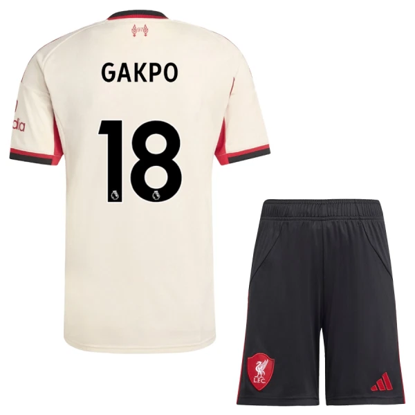 Maillot Liverpool Gakpo 18 Enfant Extérieur 2025-26 Maillot Liverpool Gakpo 18 Enfant Extérieur 2025-26