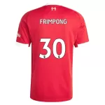 Maillot Liverpool Jeremie Frimpong 30 Homme Domicile 2025-26