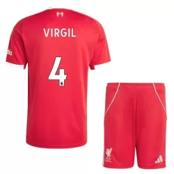 Maillot Liverpool Virgil 4 Enfant Domicile 2025-26 Maillot Liverpool Virgil 4 Enfant Domicile 2025-26