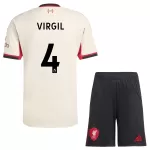 Maillot Liverpool Virgil 4 Enfant Extérieur 2025-26