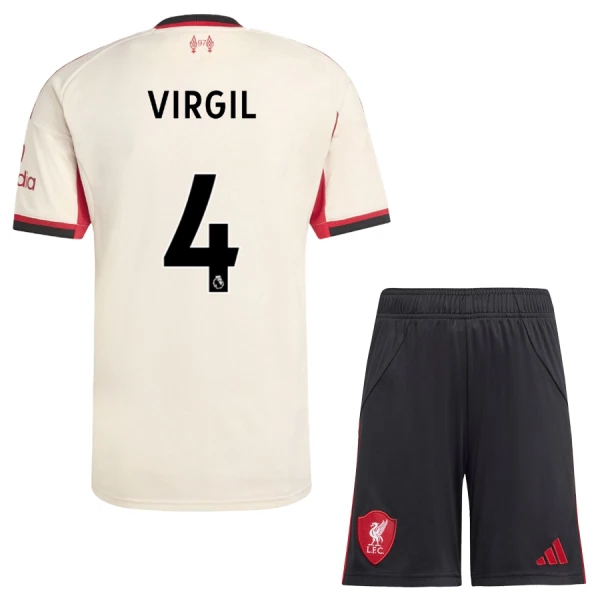 Maillot Liverpool Virgil 4 Enfant Extérieur 2025-26 Maillot Liverpool Virgil 4 Enfant Extérieur 2025-26