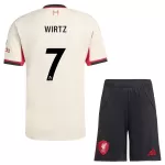 Maillot Liverpool Wirtz 7 Enfant Extérieur 2025-26