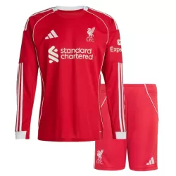 Maillot Manches Longues Liverpool Enfant Domicile 2025-26 Maillot Manches Longues Liverpool Enfant Domicile 2025-26