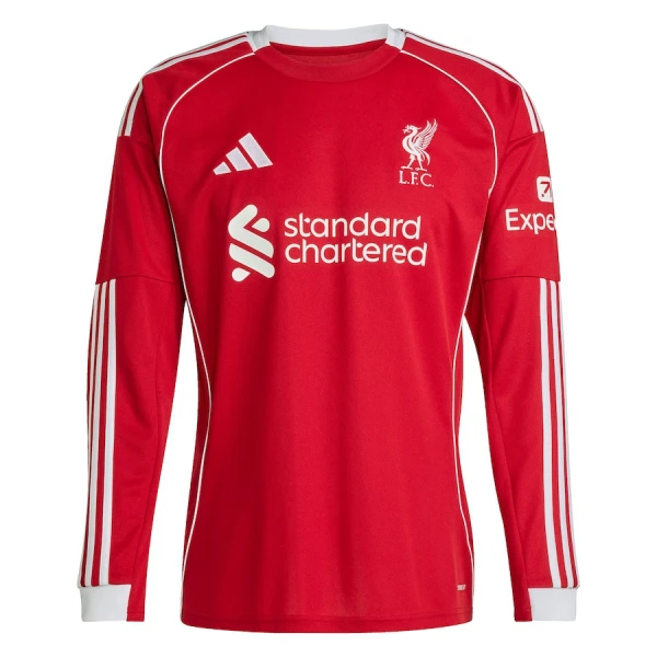 Maillot Manches Longues Liverpool Homme Domicile 2025-26 Maillot Manches Longues Liverpool Homme Domicile 2025-26