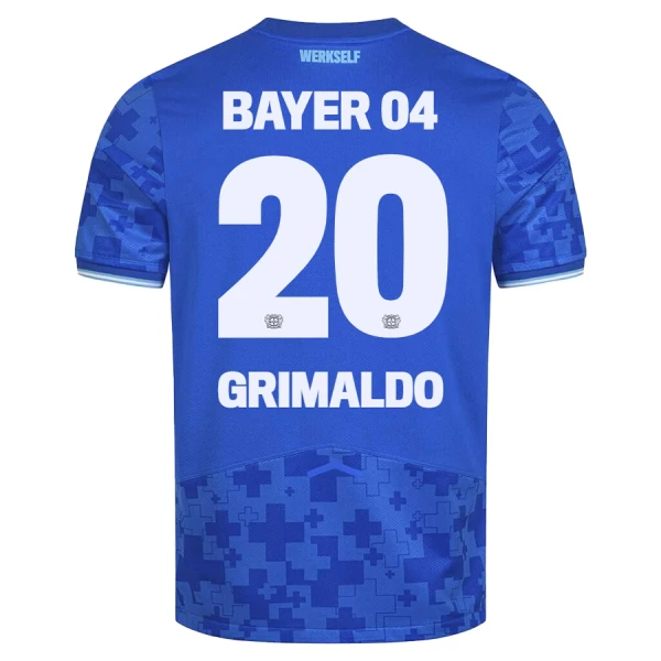 Maillot Bayer 04 Leverkusen Alejandro Grimaldo 20 Homme Third 2025-26 Maillot Bayer 04 Leverkusen Alejandro Grimaldo 20 Homme Third 2025-26