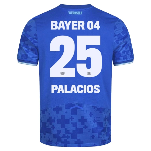 Maillot Bayer 04 Leverkusen Exequiel Palacios 25 Homme Third 2025-26 Maillot Bayer 04 Leverkusen Exequiel Palacios 25 Homme Third 2025-26