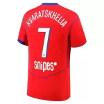 Maillot Paris Saint-Germain Kvaratskhelia 7 Homme Third 2025-26