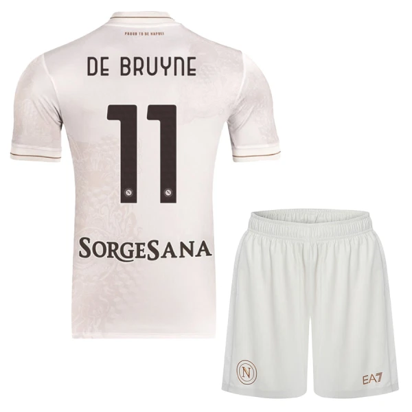Maillot SSC Naples De Bruyne 11 Enfant Extérieur 2025-26 Maillot SSC Naples De Bruyne 11 Enfant Extérieur 2025-26