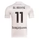 Maillot SSC Naples De Bruyne 11 Homme Extérieur 2025-26 Maillot SSC Naples De Bruyne 11 Homme Extérieur 2025-26