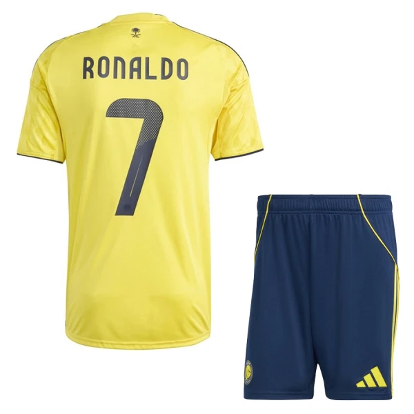 Maillot Al Nassr Ronaldo 7 Enfant Domicile 2025-26 Maillot Al Nassr Ronaldo 7 Enfant Domicile 2025-26