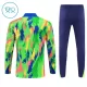 Brésil Sweat d'Entraînement Enfant 2025-26 Quart-Zip Verte