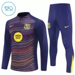 FC Barcelone Sweat d'Entraînement Enfant 2025-26 Quart-Zip Navy
