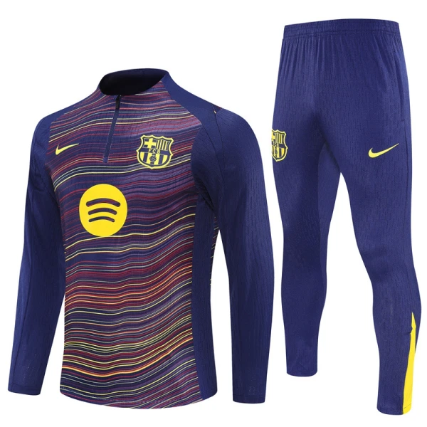 FC Barcelone Sweat d'Entraînement Homme 2025-26 Quart-Zip Navy FC Barcelone Sweat d'Entraînement Homme 2025-26 Quart-Zip Navy