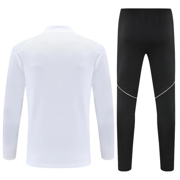 Juventus Sweat d'Entraînement Homme 2025-26 Quart-Zip Blanche