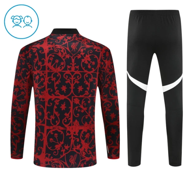 Liverpool Sweat d'Entraînement Enfant 2025-26 Quart-Zip Noire
