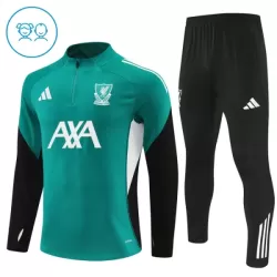 Liverpool Sweat d'Entraînement Enfant 2025-26 Quart-Zip Verte Liverpool Sweat d'Entraînement Enfant 2025-26 Quart-Zip Verte