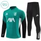 Liverpool Sweat d'Entraînement Enfant 2025-26 Quart-Zip Verte Liverpool Sweat d'Entraînement Enfant 2025-26 Quart-Zip Verte