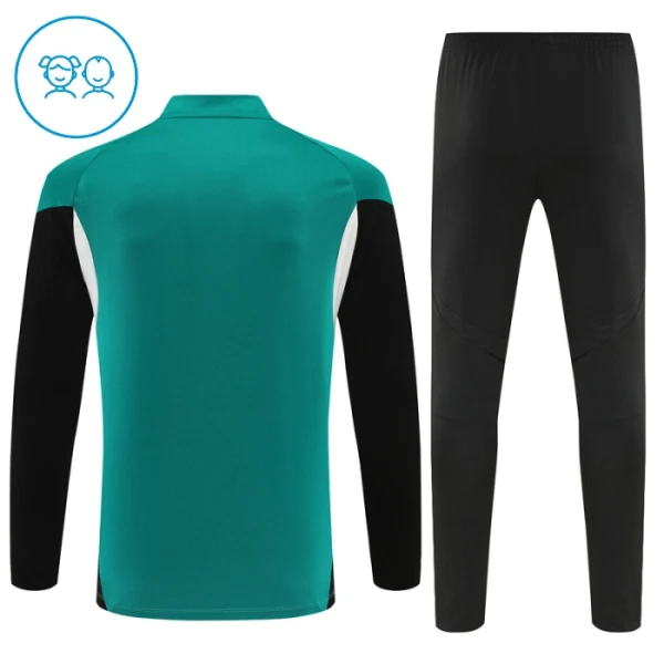 Liverpool Sweat d'Entraînement Enfant 2025-26 Quart-Zip Verte