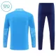 Manchester City Sweat d'Entraînement Enfant 2025-26 Quart-Zip Bleue