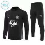 Manchester City Sweat d'Entraînement Enfant 2025-26 Quart-Zip Noire