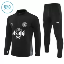 Manchester City Sweat d'Entraînement Enfant 2025-26 Quart-Zip Noire Manchester City Sweat d'Entraînement Enfant 2025-26 Quart-Zip Noire