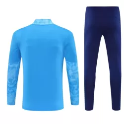 Manchester City Sweat d'Entraînement Homme 2025-26 Quart-Zip Bleue