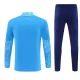 Manchester City Sweat d'Entraînement Homme 2025-26 Quart-Zip Bleue