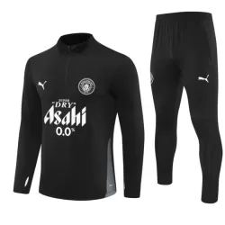 Manchester City Sweat d'Entraînement Homme 2025-26 Quart-Zip Noire Manchester City Sweat d'Entraînement Homme 2025-26 Quart-Zip Noire