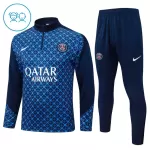 Paris Saint-Germain Sweat d'Entraînement Enfant 2025-26 Quart-Zip Bleue