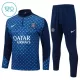 Paris Saint-Germain Sweat d'Entraînement Enfant 2025-26 Quart-Zip Bleue Paris Saint-Germain Sweat d'Entraînement Enfant 2025-26 Quart-Zip Bleue
