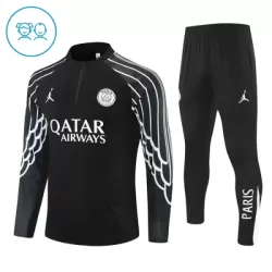 Paris Saint-Germain Sweat d'Entraînement Enfant 2025-26 Quart-Zip Noire Paris Saint-Germain Sweat d'Entraînement Enfant 2025-26 Quart-Zip Noire
