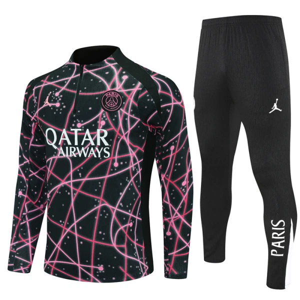 Paris Saint-Germain Sweat d'Entraînement Homme 2025-26 Quart-Zip Noire