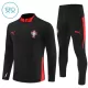 Portugal Sweat d'Entraînement Enfant 2025-26 Quart-Zip Noire Portugal Sweat d'Entraînement Enfant 2025-26 Quart-Zip Noire