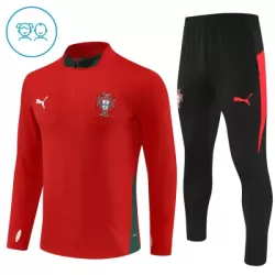 Portugal Sweat d'Entraînement Enfant 2025-26 Quart-Zip Rouge Portugal Sweat d'Entraînement Enfant 2025-26 Quart-Zip Rouge