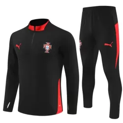 Portugal Sweat d'Entraînement Homme 2025-26 Quart-Zip Noire Portugal Sweat d'Entraînement Homme 2025-26 Quart-Zip Noire