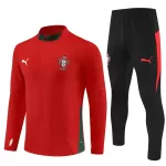 Portugal Sweat d'Entraînement Homme 2025-26 Quart-Zip Rouge