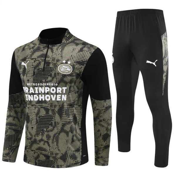 PSV Eindhoven Sweat d'Entraînement Homme 2025-26 Quart-Zip Noire