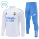 Real Madrid Sweat d'Entraînement Enfant 2025-26 Quart-Zip Blanche Real Madrid Sweat d'Entraînement Enfant 2025-26 Quart-Zip Blanche