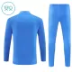 Real Madrid Sweat d'Entraînement Enfant 2025-26 Quart-Zip Bleue
